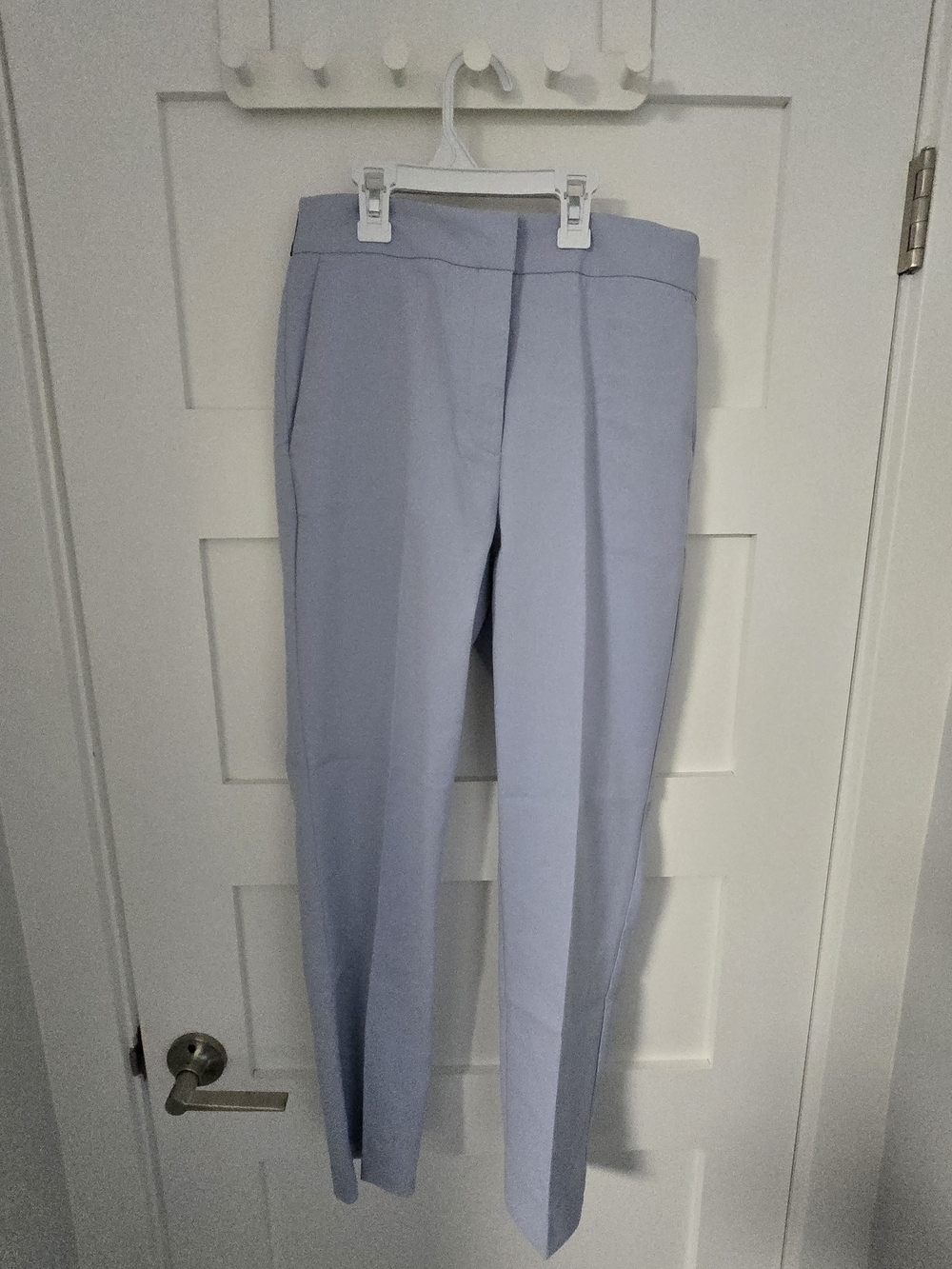 Zara Light Blue Straight Leg Women's Pants